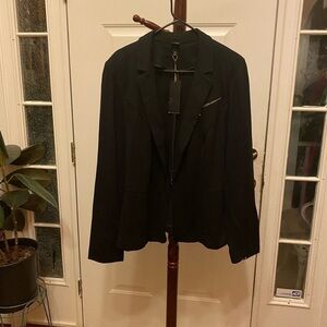 NWT 6th & LANE BLACK SUBSTANTIAL BLAZER SIZE 24